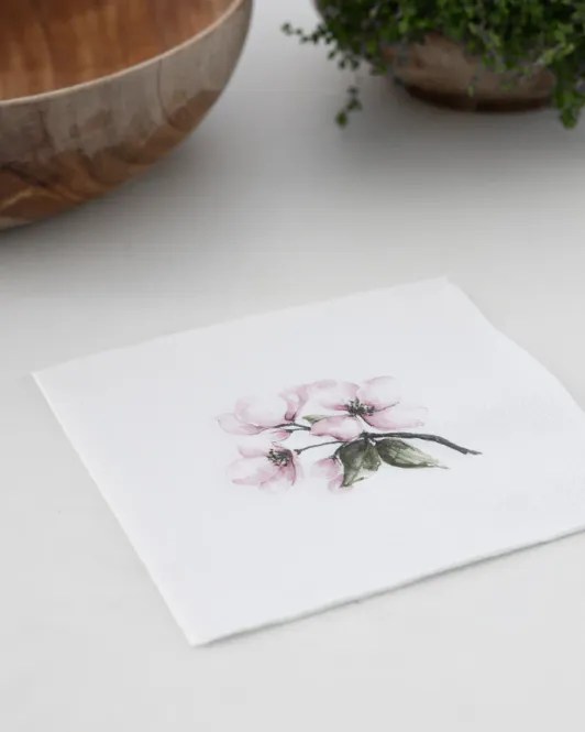 Hovedbilde Sögne Serviett - Epleblomst