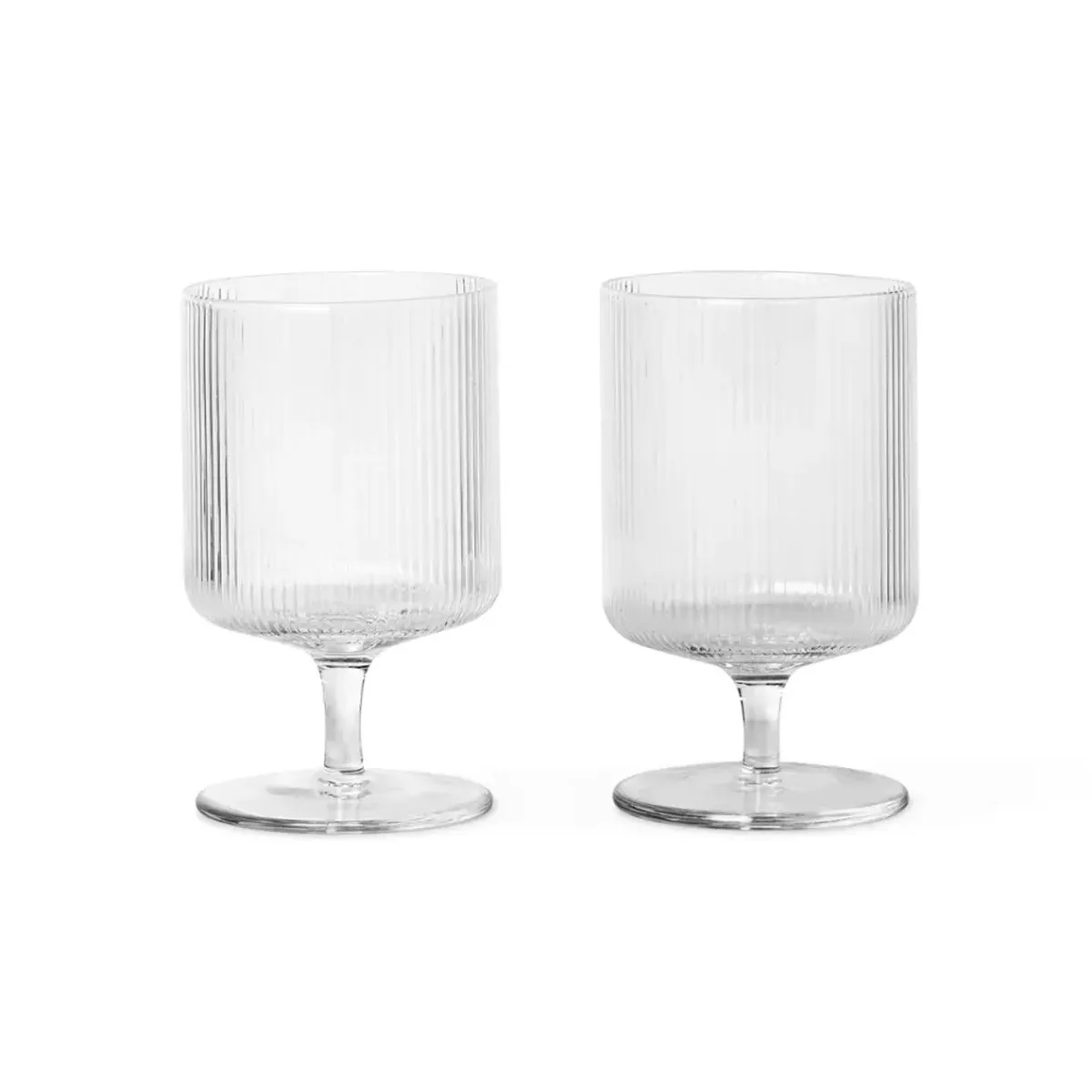 Ripple Wine Glasses Set of 2 Clear