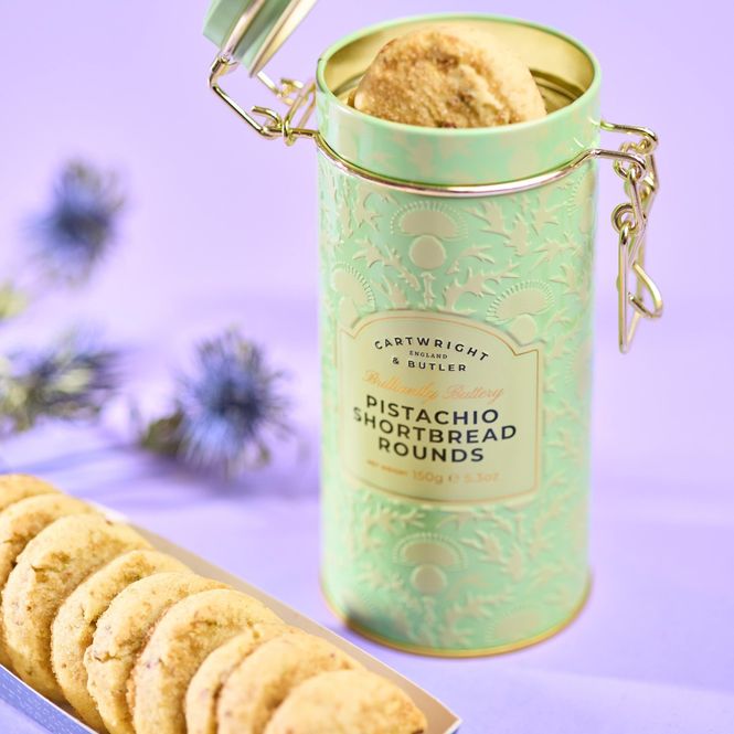 Hovedbilde Pistachio Shortbread Rounds in Tin