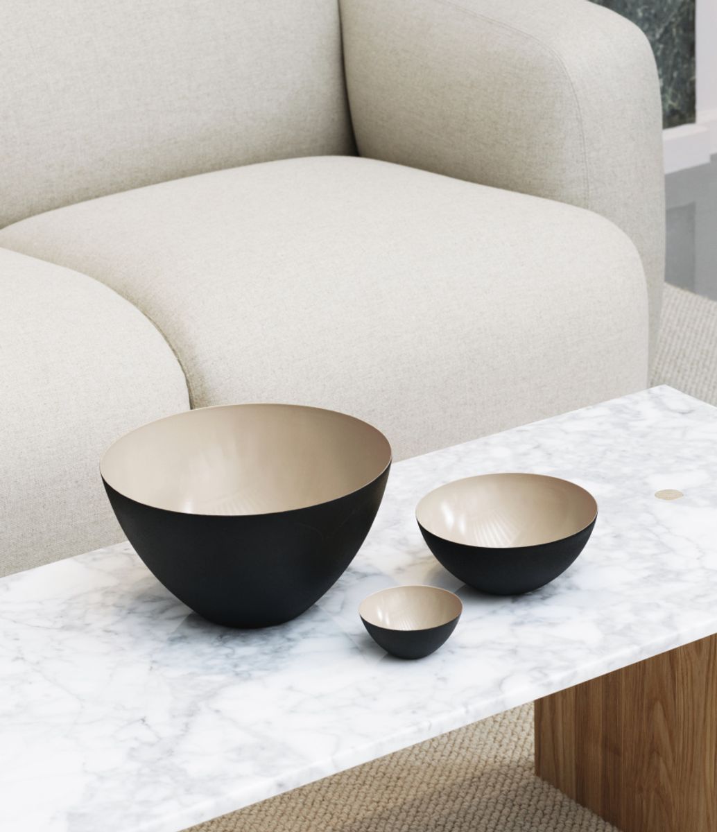 Krenit bowl Ø 25 cm - 3,5 L - Sand