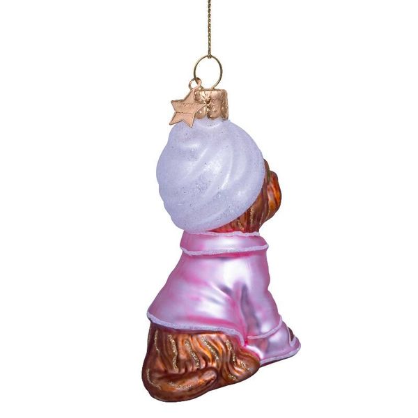 Hovedbilde Ornament glass selfcare dog H9cm