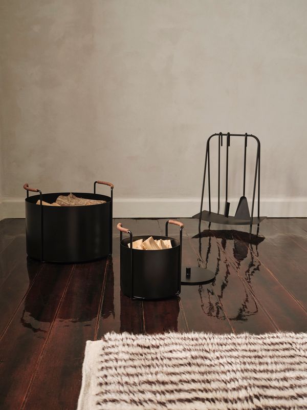 Port Firewood Bucket - Black
