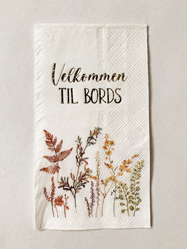 Serviett Buffet - Velkommen til bords - Høst blomstereng