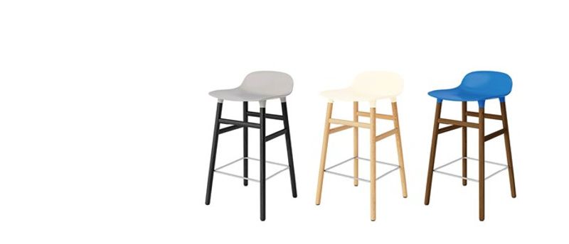 Form Barstool 65 cm Walnut