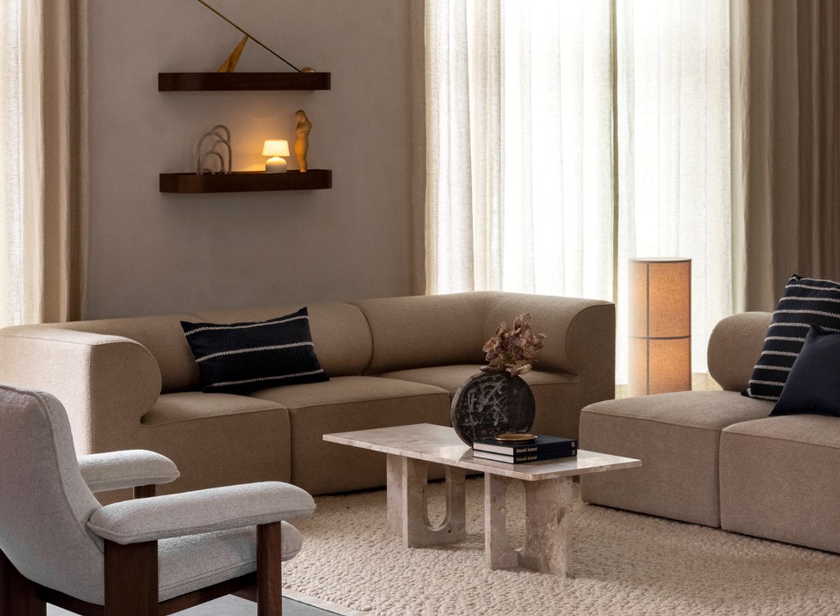 Androgyne Lounge Table, marble