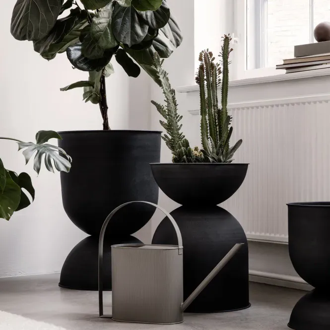 Hovedbilde Hourglass Pot - Large - Black/Dark Grey