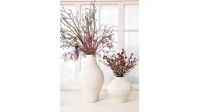 Hovedbilde Vase Con H48xØ27cm Hvit/Dot