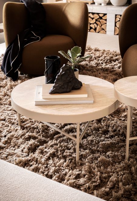 Hovedbilde Travertine Table - Large - Cashmere