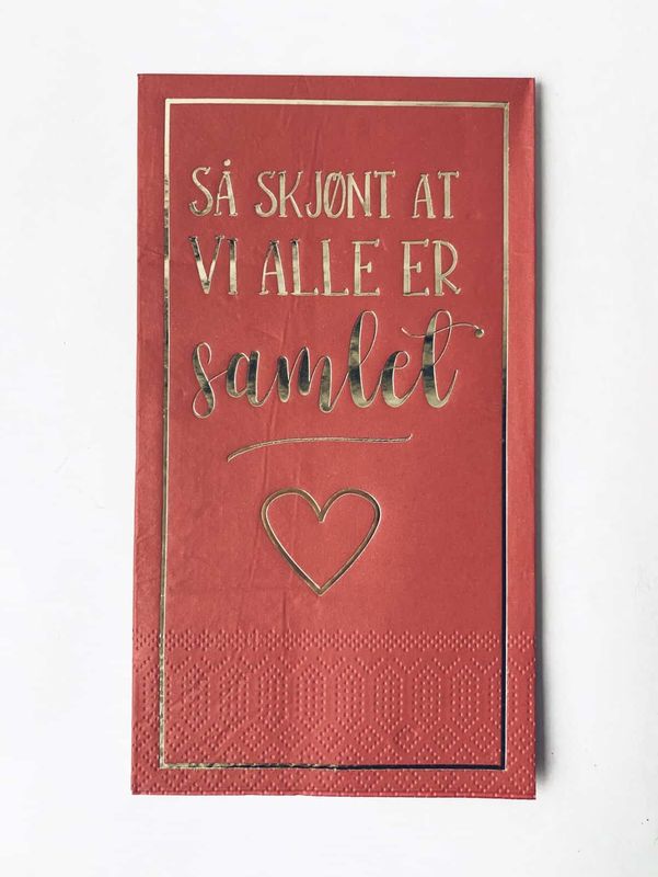 Serviett Buffet - Så skjønt at vi alle er samlet