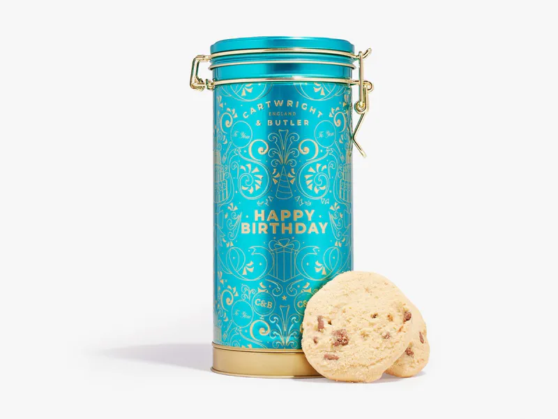 Chocolate Chunks Biscuits Happy Birthday Musical Tin