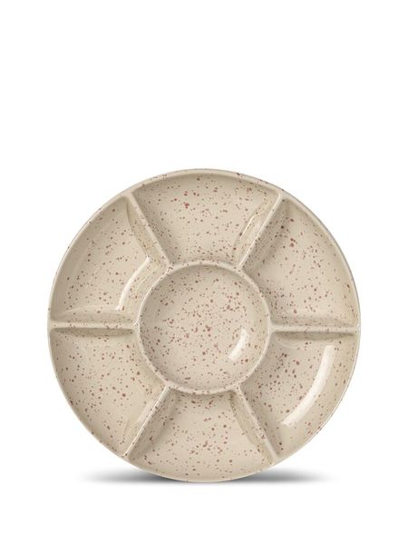 Hovedbilde Ditte Serveringsfat Beige/Vinrød