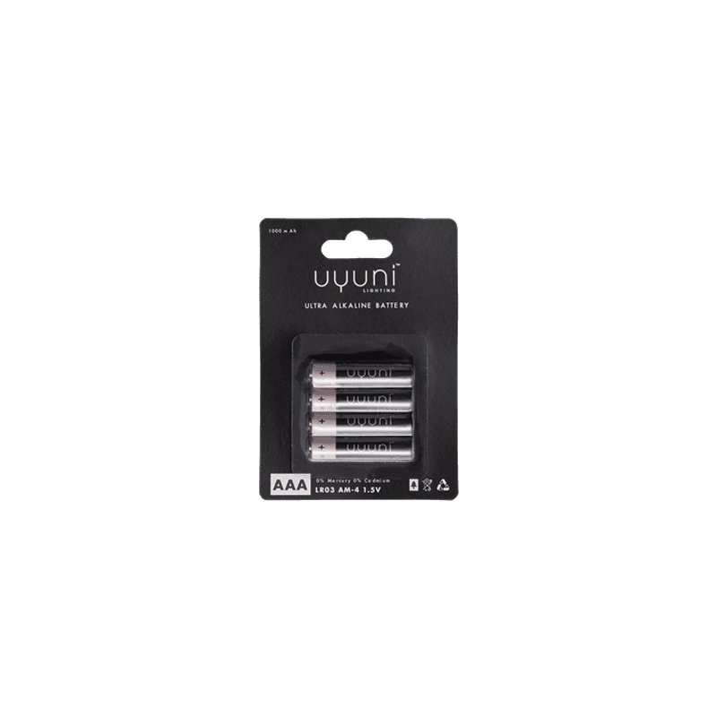AAA Battery, 1,5V, 1000mAh, 4-pack
