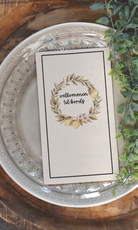 Serviett Buffet - Sitronkrans