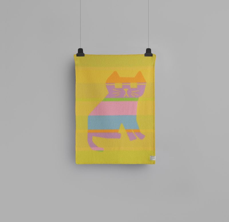 Cool Cats Babypledd ull 67x100, Multi