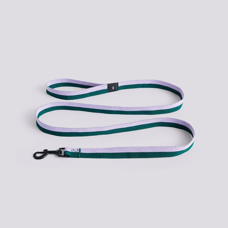 HAY Dogs Leash Flat - M/L - Lavender & Green