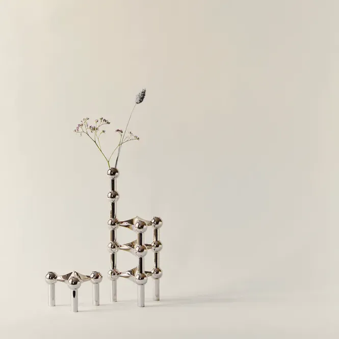 Hovedbilde STOFF Nagel Vase - Sølv
