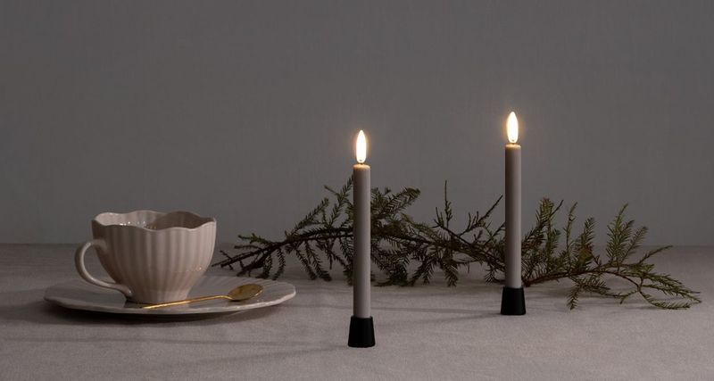 Light Candleholder (Mini Taper) 2-pack 2,3x2,3 cm