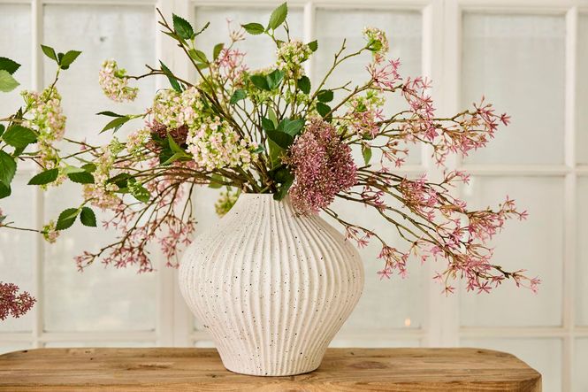 Hovedbilde Vase Con H25xØ27cm Hvit/Dot