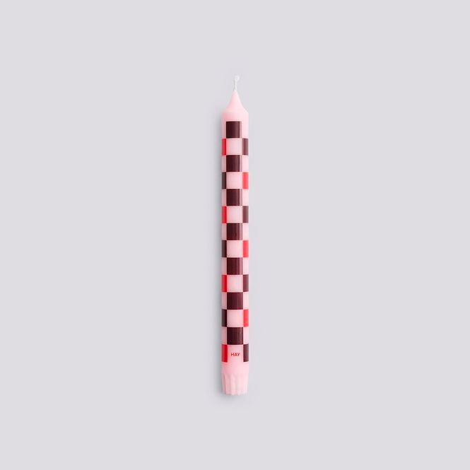 Hovedbilde Pattern Candle - Light Pink, Bordeaux, Red and ...