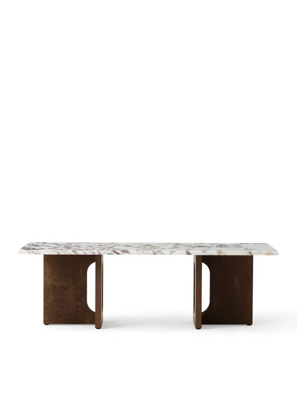 Androgyne Lounge Table, wood/marble
