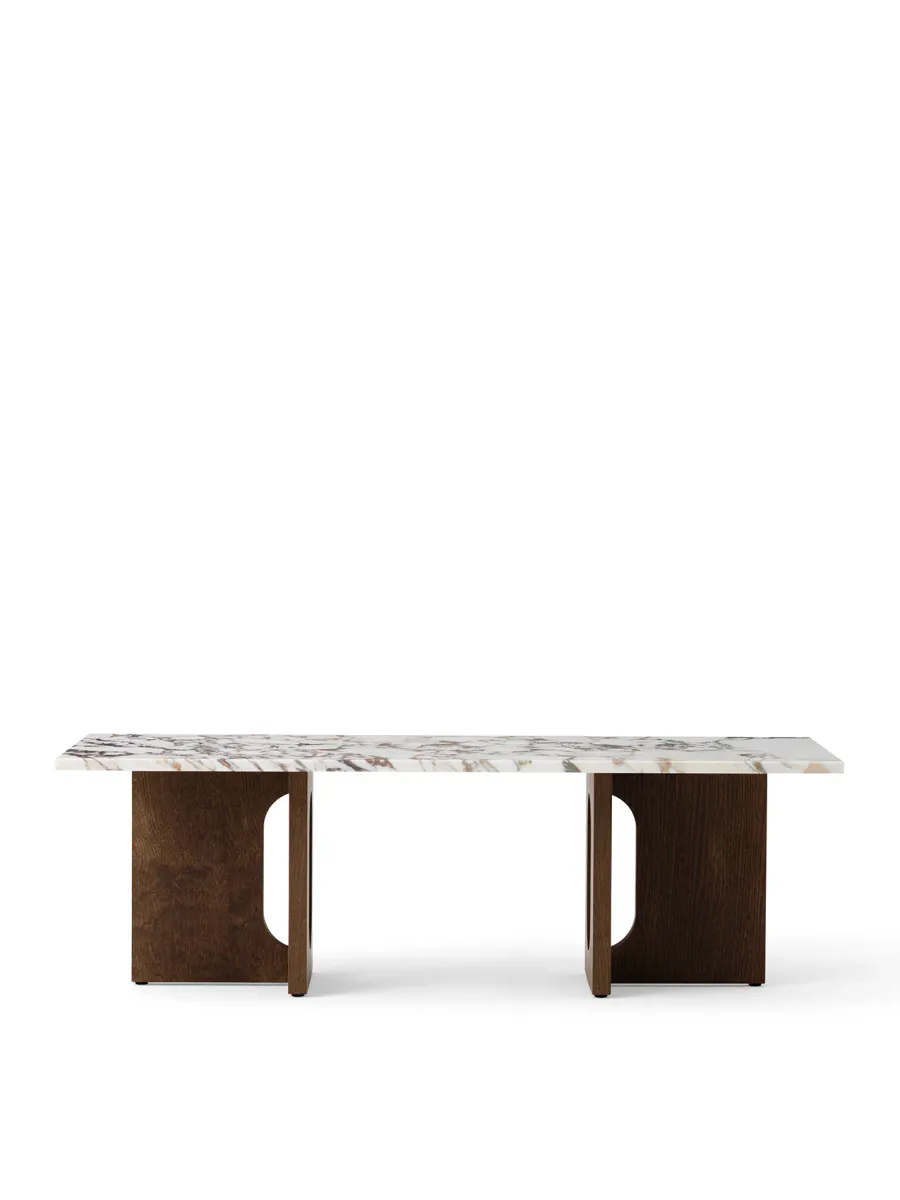 Androgyne Lounge Table, wood/marble
