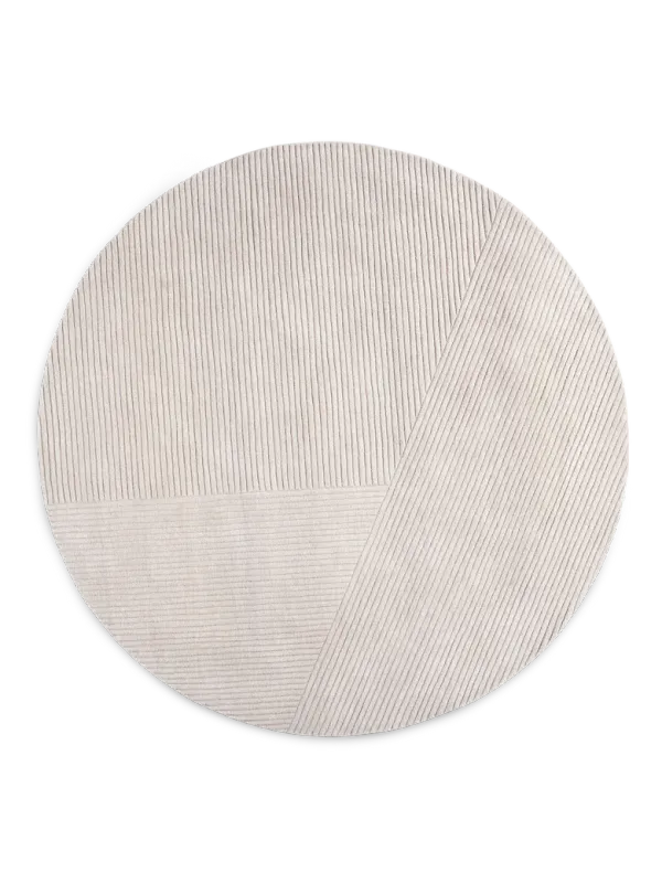 Row rug circular