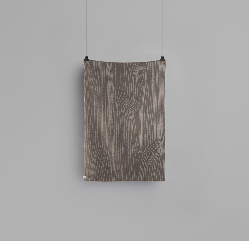 Skog Pledd ull 135x200