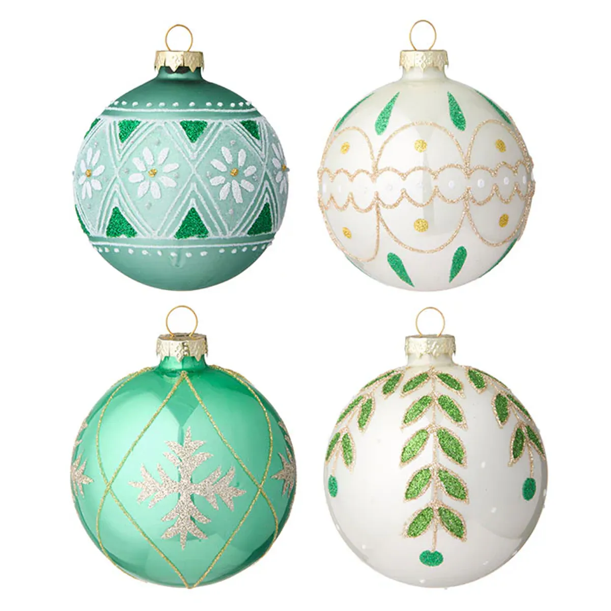 Xmas Baubles Ø8cm Seraphim S/4pcs