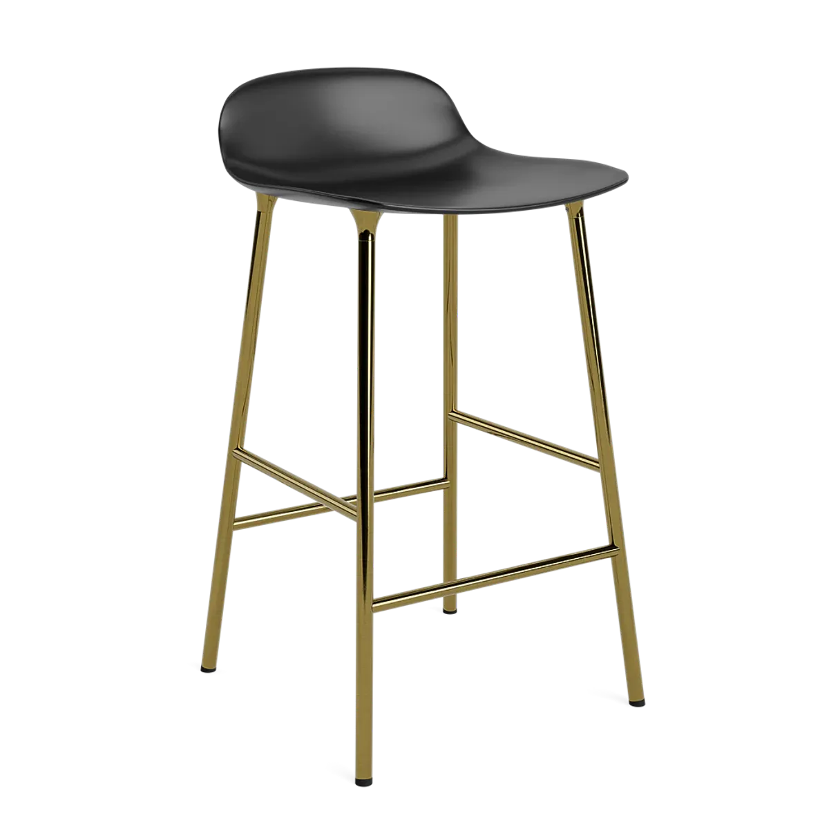 Form Barstool 65 cm Brass