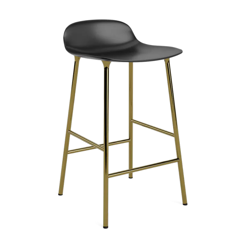 Form Barstool 65 cm Brass