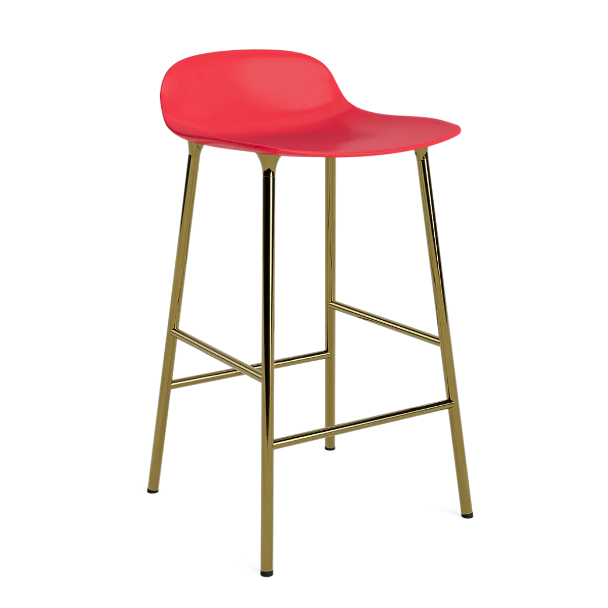 Form Barstool 65 cm Brass
