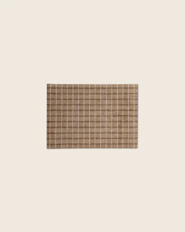 Grid Chocolate Strawberry dørmatte