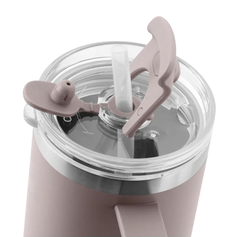 Thermo Cup with Straw - Soft Rose - 885ml