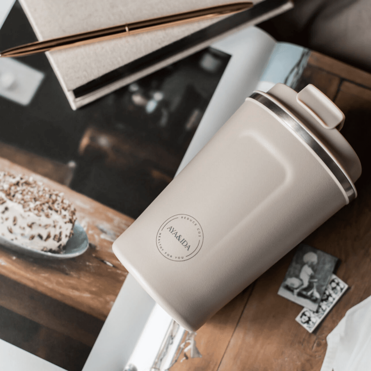 CUP2GO - Cream Beige - 380 ml